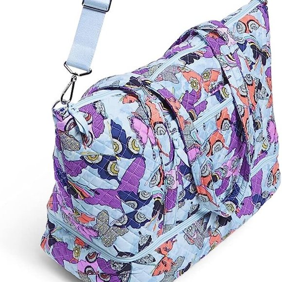 Vera Bradley * Women's Cotton Deluxe Tote Travel Bag- Butterfly By *NWT* - Picture 2 of 4